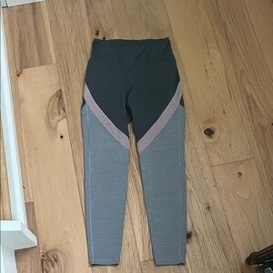 Old Navy Kids Tri-Tone Leggings - Gray, Black, Pink